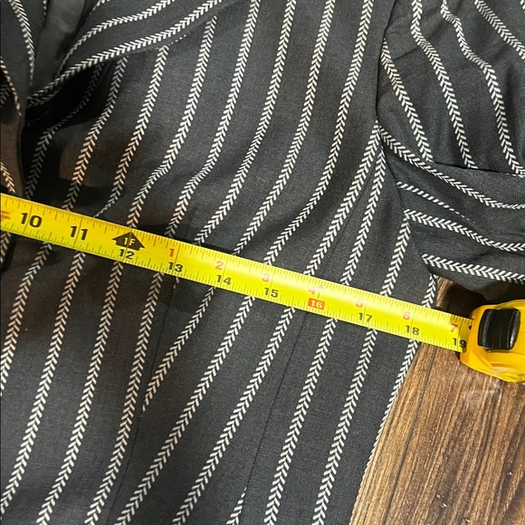 Escada gray and White Pinstripe Two-Piece Pantsuit - Picture 4 of 12